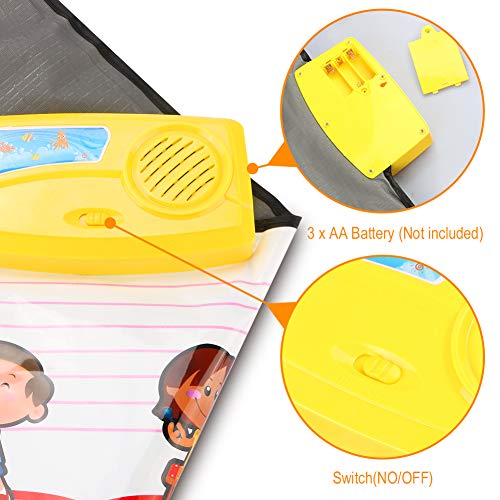 Tencoz Musical Piano Mat, Kids Portable Piano Keyboard Mat 8 Different Musical Instruments Build-in Speaker & Recording Function with 10 Melodies Educational Toy Best Gift for Kids Baby