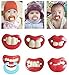 WHC-TECH Unisex Boys Girls Funny Silicone Teether Orthodontic Soother Nipples Baby Pacifiers Red Lip