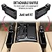 KMMOTORS Console Side Pocket Crevice Filler Drop Stop Car Organizer Console Side Pocket Multi-Functional Organizer Coin Box Multi Storage (USB)