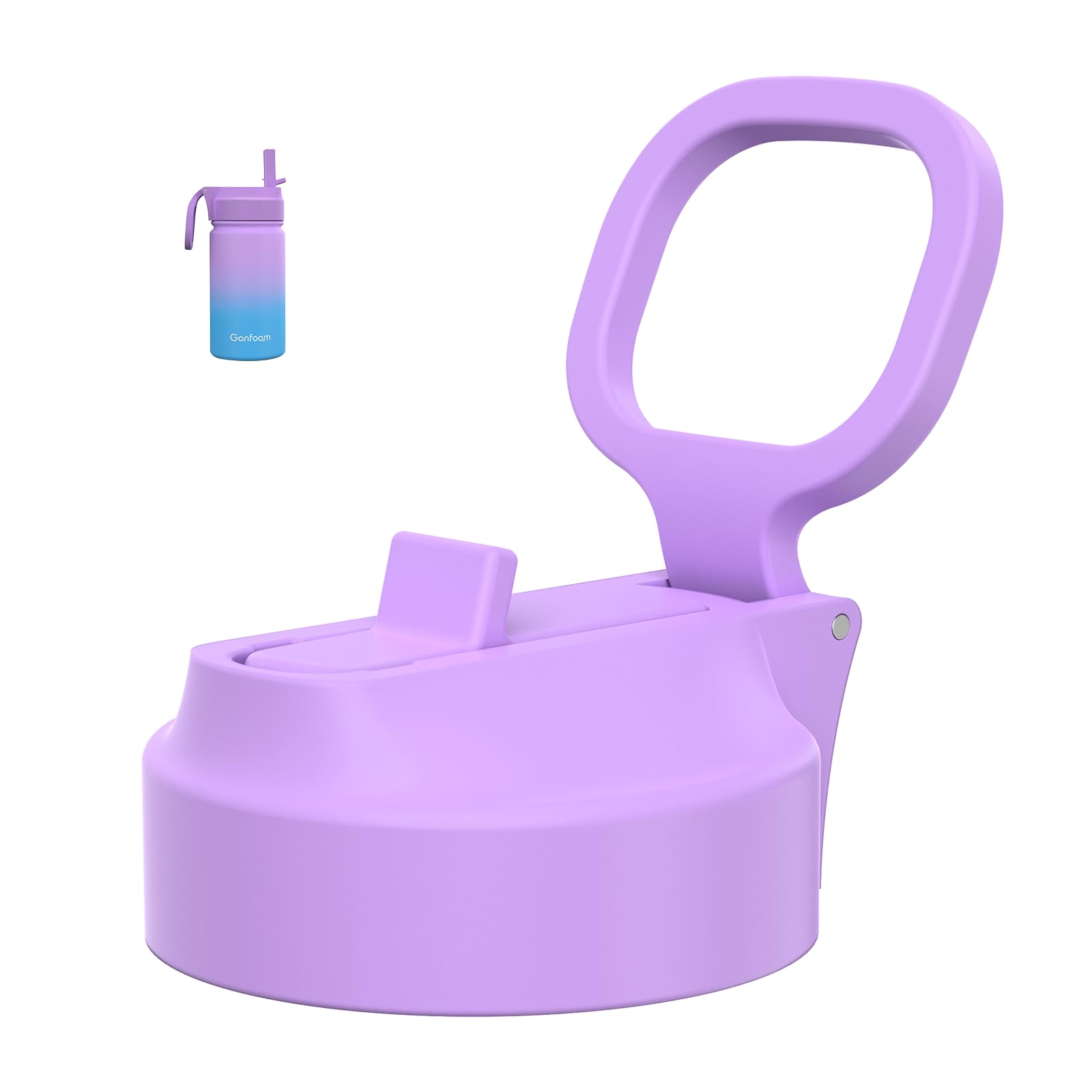 Photo 1 of Gonfoam Kids Water Bottle Lid Purple(12oz and 16oz Shared)