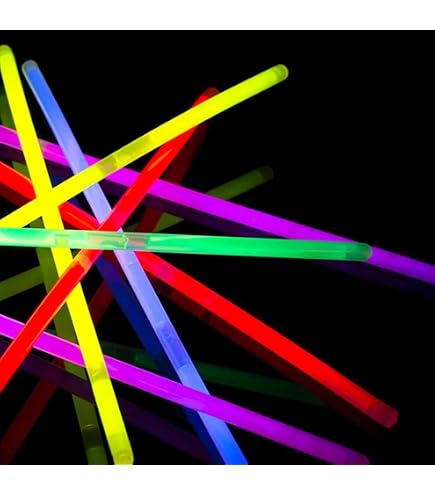 Accessoires Fête Lumineux Lot 100 Colliers Fluorescents Crown 56cm - Accessoire Fête Festival 4 Juillet Halloween Accessoire Fête Lumineux Lot 100