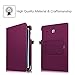 Fintie Keyboard Case for Samsung Galaxy Tab E 9.6 - Slim Fit PU Leather Stand Cover with Premium Quality [All-ABS Hard Material] Removable Wireless [Long Life Battery] Bluetooth Keyboard, Purple