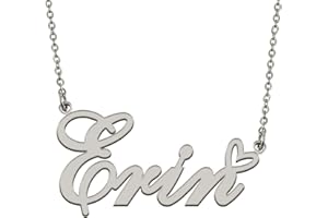 HUAN XUN Custom Personalized Name Necklace for Women 18K Gold Plated Stainless Steel Initial Pendant Jewelry Gift for Mother 