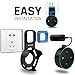 LOVPHONE Outlet Wall Mount Hanger Stand for Amazon Alexa Echo Dot 2nd Generation,Space-Saving for Your Smart Home Speakers Without Messy Wires or Screws - Short Charging Cable Included (Black)