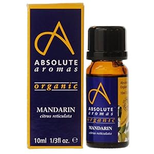 Absolute Aromas Organic Mandarin Essential Oil 10ml – 100% Pure, Natural, Undiluted, Vegan and Cruelty-Free – For use in Diffusers and Aromatherapy Blends