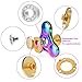 Tri Spinner Fidget Toy, Rainbow Alloy High Speed Hand Finger Spinner for Releasing Anxiety Stress ADHD