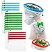 Reusable Produce Bags, VERONES Reusable Mesh Bags 16 Pack Washable Eco Friendly Bags with Tare Weight on Tags for Grocery Shopping Storage Like Fruit Vegetable and Toys