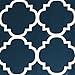 Flamingo P Moroccan Valance Curtain Short Window Treatment for for Kitchen Living Dining Room Bathroom Kids Girl Baby Nursery Bedroom (Navy - 52