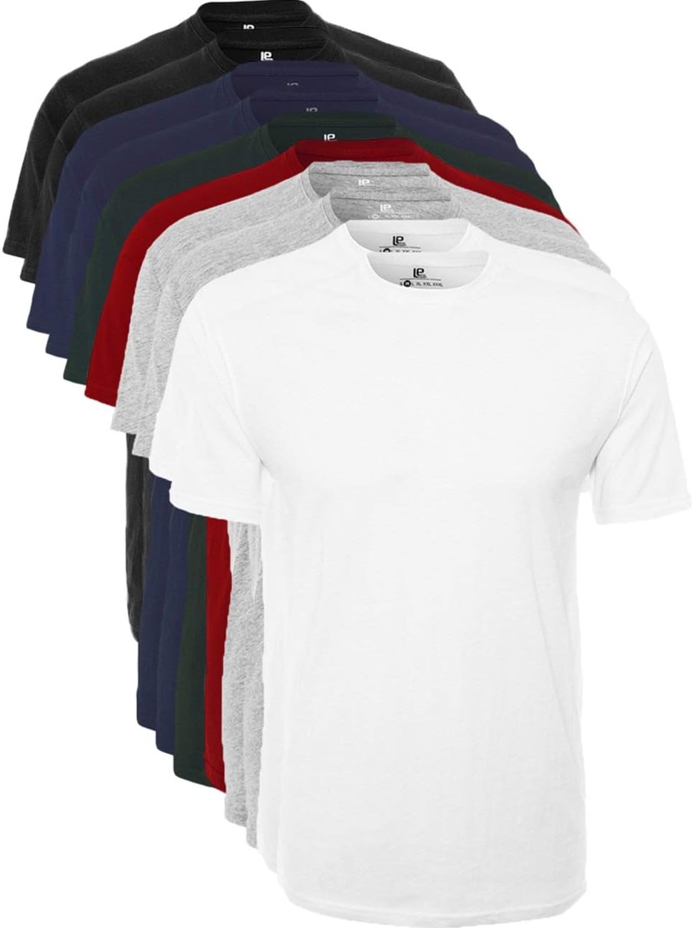 Lower EastMen's Shirts, 100% Cotton, Crew Neck (Pack of 5 and Pack of 10)