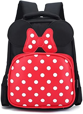 ZakTone Cute Nursery Bowknot Toddlers School Backpack Kindergarten Kids Schoolbag (Black)