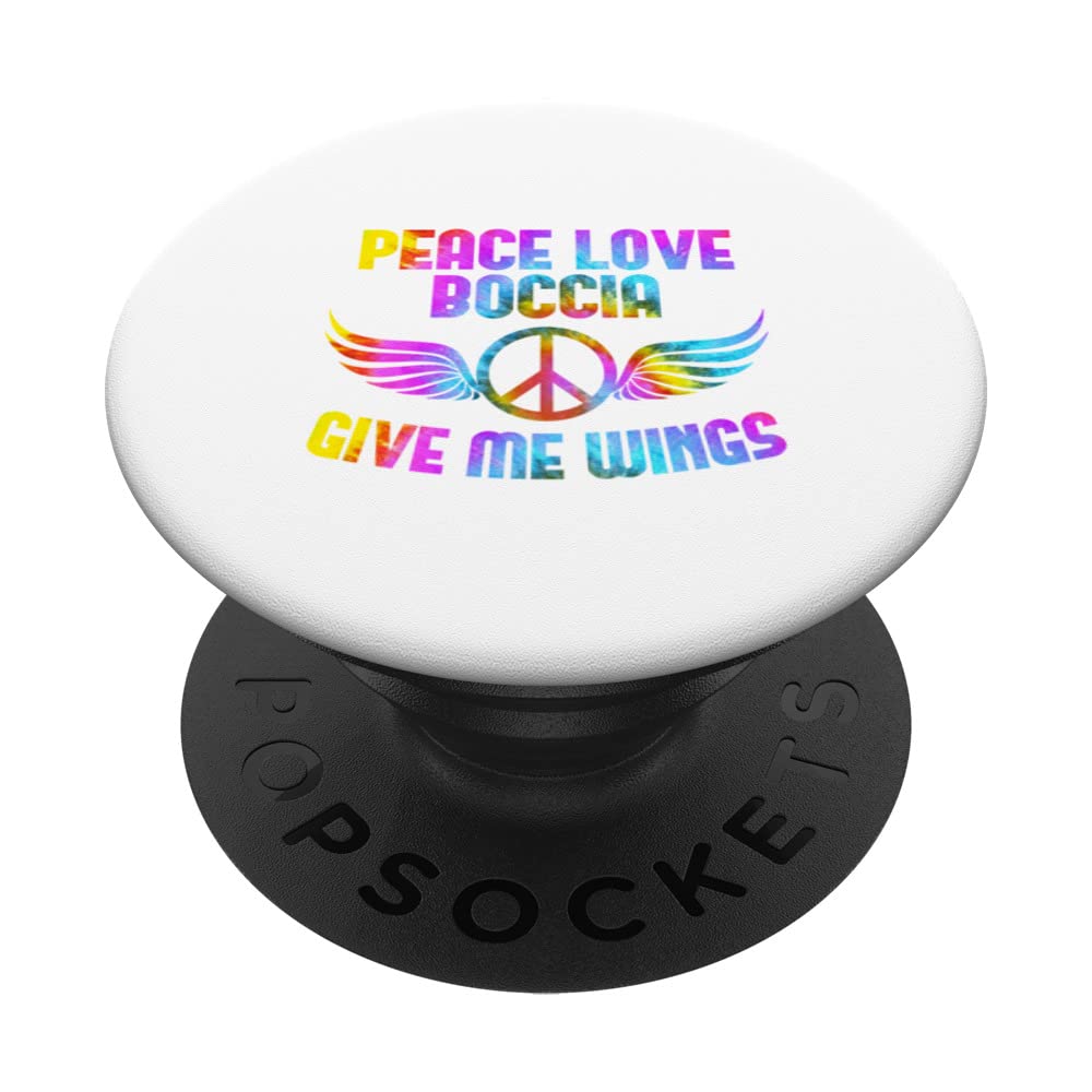 Friede boccia player boule design - Peace Love Boccia PopSockets Swappable PopGrip