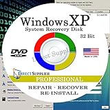 WINDOWS XP - 32 Bit DVD, Supports PROFESSIONAL edition. Recover, Repair, Restore or Re-install Windows to Factory Fresh!