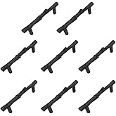 8PCS Black Branch Handles, Twig Tree Branch Cabinet Knobs Rustic Drawer Pulls Alloy Leaf Cabinet Pulls for Farmhouse Kitchen 