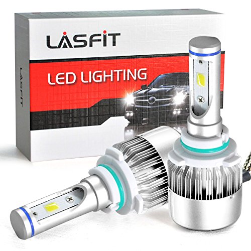 LASFIT 9006/HB4 LED Headlight Kits-Flip COB Chips-72W 7600LM 6000K-Low Beam/Fog Light -2 Yr Warranty