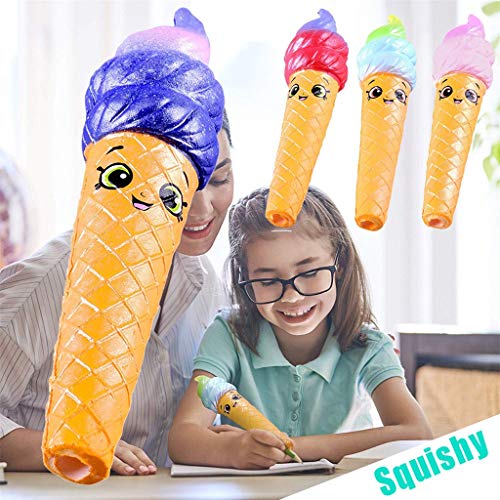 Naiflowers 4Pcs Mochi Squishy Toys, Slow Rising Mermaid Squishies Toy Kawaii Toys, Slow Rise Squeeze Soft Toy,Stress Relief Toys hop Props Sensory Toy Party Favors for Kids Adults (Light Green) - Thumbnail 2