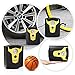DBPOWER DC 12V Portable Tire Inflator with Pressure Gauge, Compact Air Compressor for Cars, Bicycles and Sport Balls