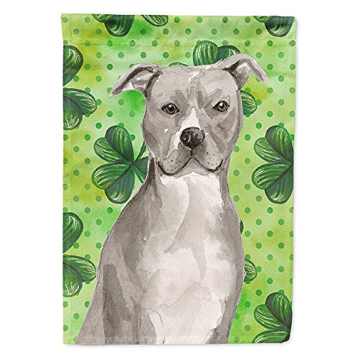 Caroline's Treasures BB9535CHF Staffordshire Bull Terrier St. Patrick's House F…