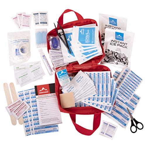 Rescue Guard Deluxe First Aid Kit; Over 200 Pieces Emergency Supplies