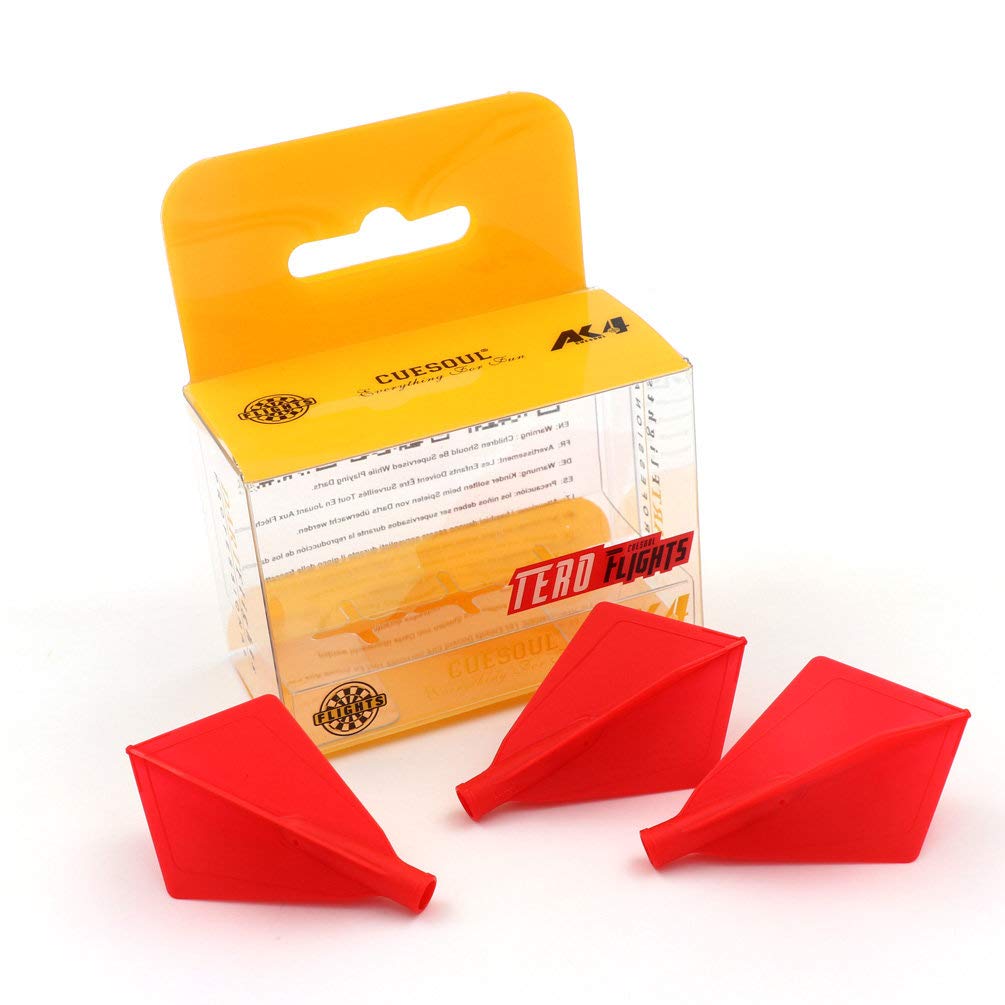 CUESOUL TERO AK4 Red Dart Flights Diamond Shape,Set of 3 pcs(CS-AK4+3ZSYS) — image 1