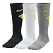 Nike 3 pack socks Crew Performance Cotton Cushioned Black/grey/white