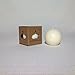 ILY Nature's Light Natural & Unscented White Soy Pillar Ball Candle 26 Hour Burn Time 2.6 Inch 0.33 lb Grown and Made in The USA