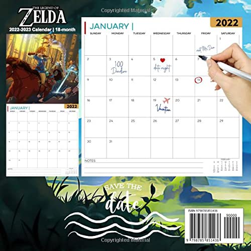 Calendrier Vide 2023 The Legend Of Zẹlda: Video Game Calendar 2022 - Games Calendar 2022-2023 18  Months- Planner Gifts Boys Girls Kids And All Fans (Kalendar Calendario  Calendrier).1: Johnathan Klein: 9798785851436: Amazon.com: Books
