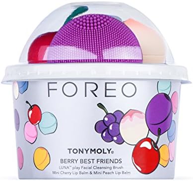 Berry Best Friends (Includes LUNA play Facial Cleansing Brush + TONYMOLY Mini Cherry Lip Balm and Mini Peach Lip Balm)