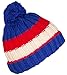 Best Winter Hats Baby Boys Striped Fleece Lined Pom Pom Cuffed Beanie