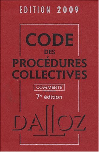 Code des procédures collectives