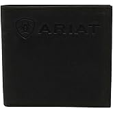 ARIAT Men's Embossed Logo Black Bifold Wallet A3546001