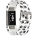 RedTaro Bands Compatible with Fitbit Charge 2, Replacement Accessory Wristbands(Paw Print, Small)