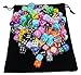 Vivorr Premium Dice Set of 200 Pieces, 20 Colors, 10 of Each Color, 16mm, D6, c/w Velvet Carry Bag/Pouch, Perfect for: Tenzi, Farkle, Yahtzee, Bunco, Board Games, Casino or Teaching Math. Ideal Gift