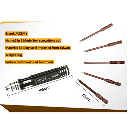 Click Here to See More Images iKnowtech High Performance Jakemy 8154 New 6in1 Ulitmate Professional Precision Screwdrivers Repair Tool Kit for Hobby RC DJI Phantom Aerial UAV Drone Quadcopter