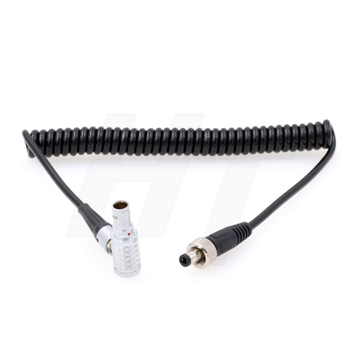 HangTon Right Angle 0B 2 Pin to Locking DC Power Cable for ARRI Alexa Camera to Atomos Ninja V Monitor, Zaxcom QRX, Decimator