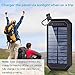 Solar Charger, Dostyle 8000mAh Portable Solar Power Bank External Backup Battery Pack 3 USB Ports Solar Phone Charger with 21 LED Light Compatible for All Cellphone Samsung Galaxy & Android Devices