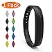 KingAcc Compatible Fitbit Flex 2 Bands, Soft Silicone Replacement Band for Fitbit Flex 2 with Metal Buckle Fitness Wristband Strap for Women Men