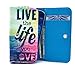 Orbic Slim Case,Universal Wallet Clutch Bag Carrying Flip Leather Smartphone Case with Card Slots for Orbic Slim 5.0 Inch-Live the Life You Love Style