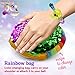 Twisted animal bracelet toy set DIY Kids Jewelry Craft Set LED Light Children’s Bracelet Collectible Accessory Set for Girls Multipack Beaded Animal Figurine Bracelet with built in LED and Sequin Bag