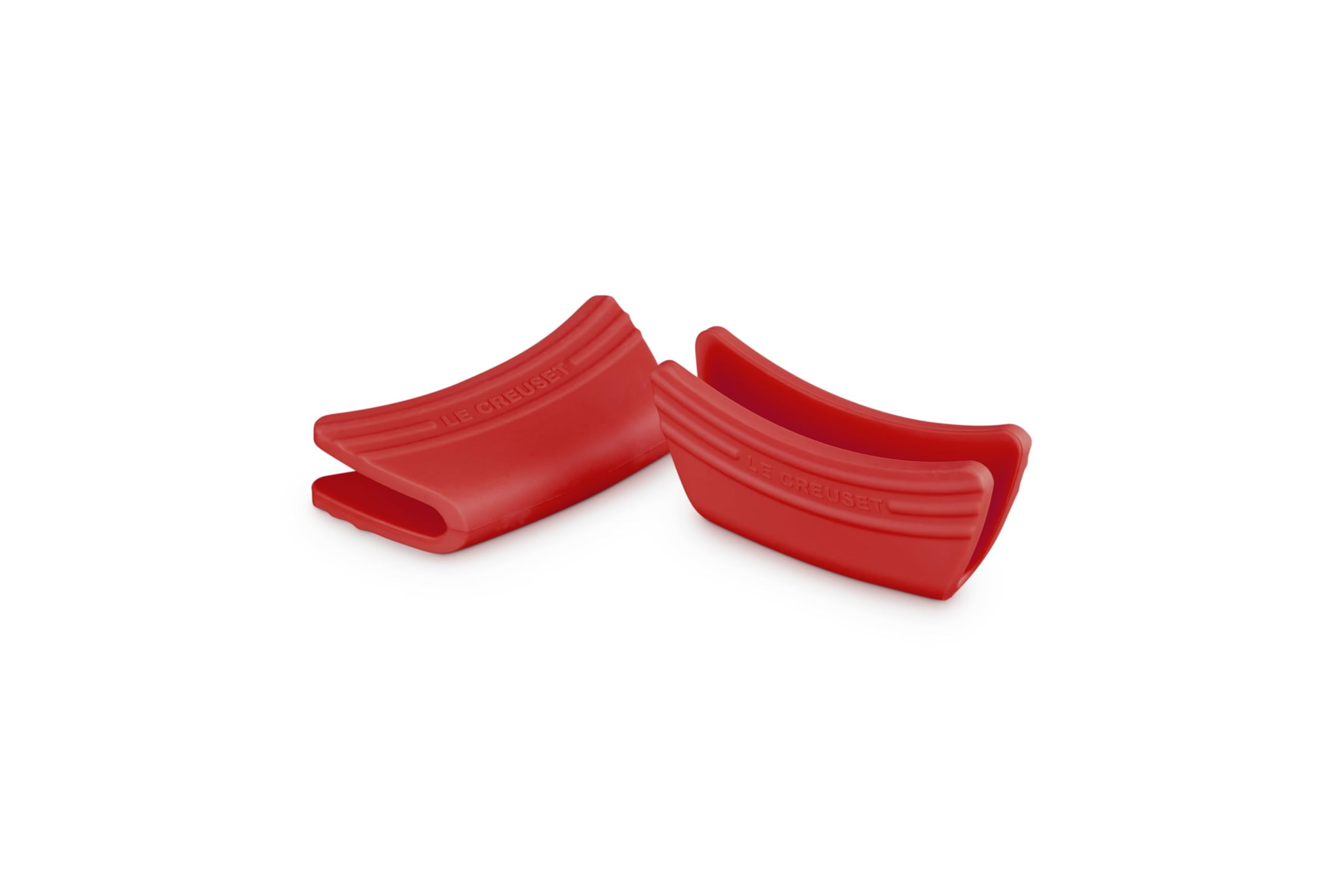 LE CREUSET x2 Silicone Side Handle Grip Cerise -Standard Pkg