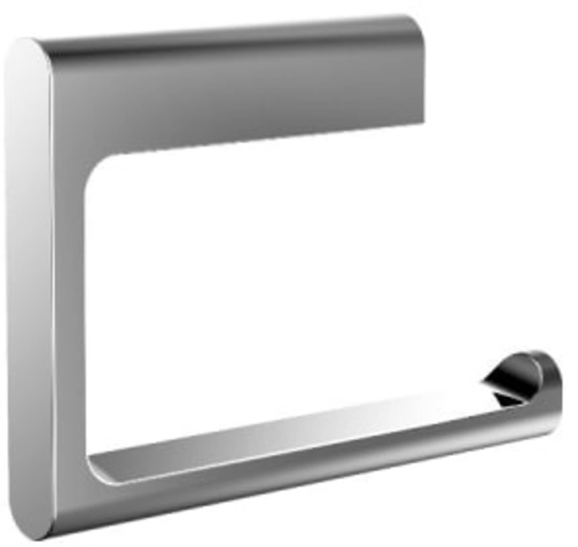 Emco Flow Paper Holder, Metal, Chrome, for screwing, One Size