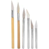 Joyzan Agate Burnishers, Burnishing Knife Tool Craft Polishing Grinding | Hand Scraping Set Gold Silver Leaf Jewelry Making Carving Precious Metal Bamboo Jewelry Bookbinding Clay Copper