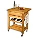 Catskill Craftsmen Baby Grand Workcenter with Drop Leaf and Wine Rack