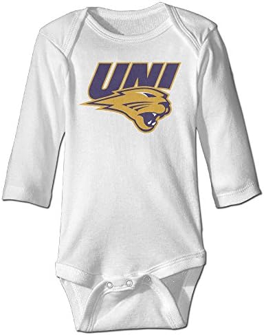Baby Boys Girls Northern Iowa Panthers Logo Long-sleeve Romper Jumpsuit