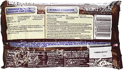 Hershey's Sugar Free Semi-Sweet Baking Chips, 8-Ounce Bag (Pack of 3)