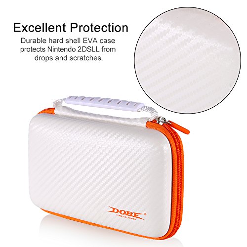 AZFUNN-New-Nintendo-2DS-XL-LL-Protective-Kit-Traveler-Case-Portable-Storage-Carry-Case-Bag-w-Handle-8-Game-Cards-Slots-2-Screen-Protector-Film-Stylus-for-New-2SD-XL-Game-Console