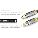 MINC Optical Digital Audio Cable 6.5 Feet - CL3 Rated.Home Theatre Fiber Optic Toslink JIS F05 Male to Male Gold Plated Metal Connectors.