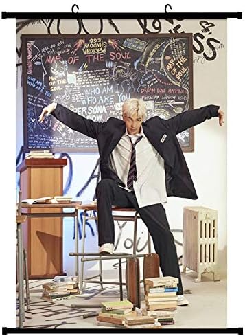 yuhiugre 2019 BTS Bangtan Boys Sixth Family Commemorative Wall Scroll Poster for Home Decor(H06)