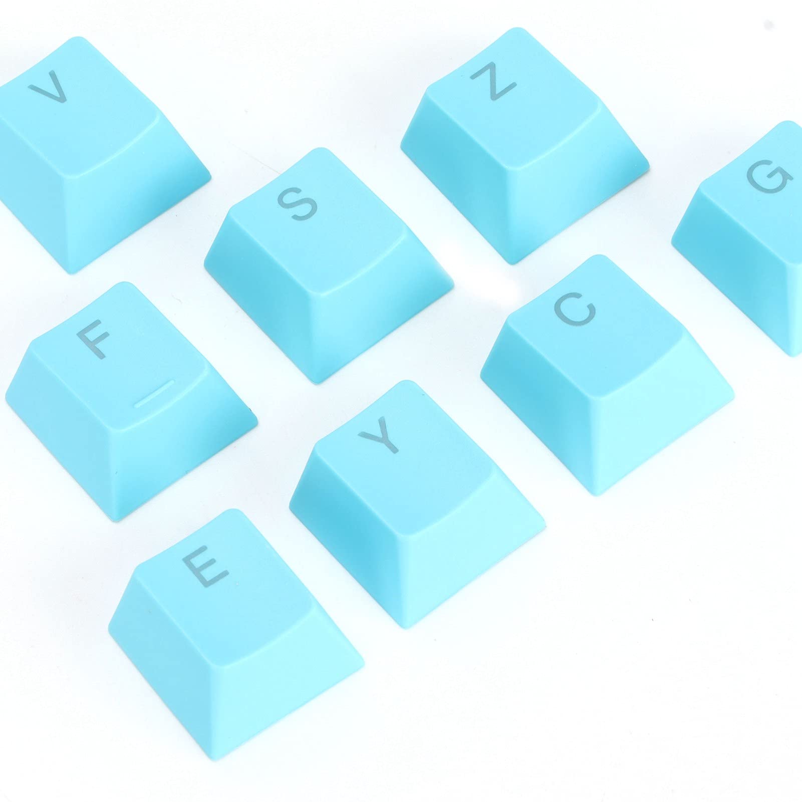 ciciglow PBT Keycaps, 108 Pack Custom Keycaps for Mechanical Keyboard for 61/64/87/104/108 Keyboard with Keycap Puller.(blue)