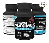 Maximus Nitric Oxide Nitric Oxide Tablets — High Potency NO Booster and L-arginine Supplement - Allows You to Build Muscle Faster, Workout and Train Longer and Harder — 60ct, Pack of 2