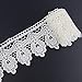 Yontree Floral Venise Lace Applique Sewing Trim Bridal Wedding Applique White 2 yards